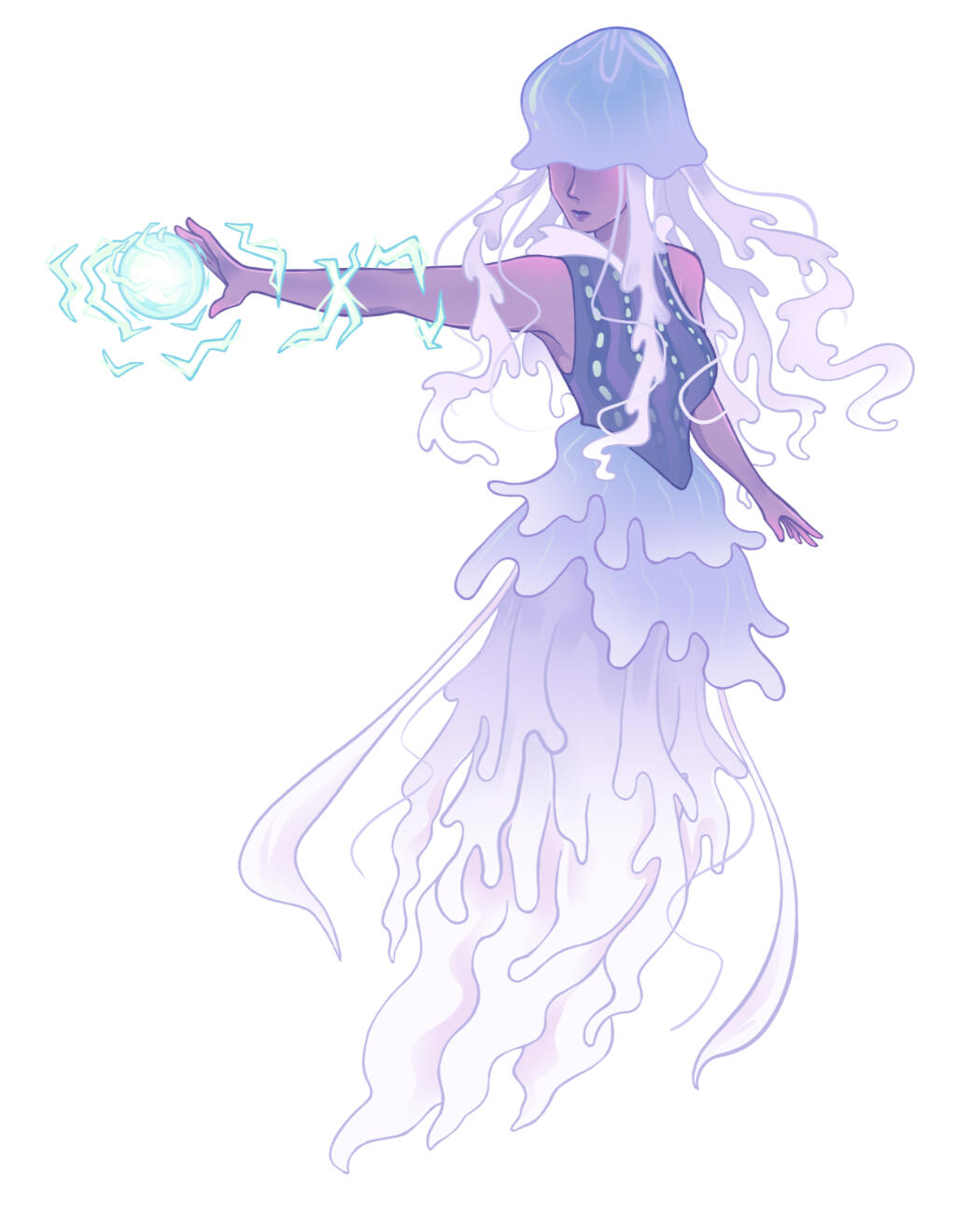 Jellyfish Mermaid Design